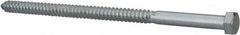 Value Collection - 5/8" Screw, 12" Length Under Head, Steel, Hex Head Lag Screw - Zinc Plated, Grade 2 - Americas Industrial Supply