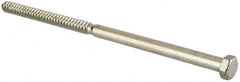 Value Collection - 5/8" Screw, 14" Length Under Head, Steel, Hex Head Lag Screw - Zinc Plated, Grade 2 - Americas Industrial Supply