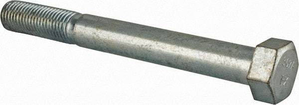 Value Collection - 1-8 Thread, 9" Length Under Head, Steel Hex Head Bolt - Zinc Plated, 1-1/2" Hex, UNC Thread, ASTM A307, Grade 2 - Americas Industrial Supply