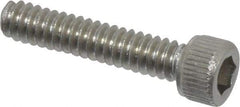 Value Collection - #4-40 UNC Hex Socket Drive, Socket Cap Screw - Grade 18-8 Stainless Steel, Uncoated, Fully Threaded, 9/16" Length Under Head - Americas Industrial Supply