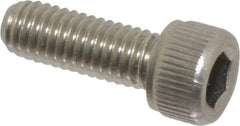 Value Collection - #10-32 UNF Hex Socket Drive, Socket Cap Screw - Grade 18-8 Stainless Steel, Uncoated, Fully Threaded, 9/16" Length Under Head - Americas Industrial Supply