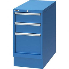 LISTA - 3 Drawer, 66 Compartment Bright Blue Steel Modular Storage Cabinet - Americas Industrial Supply