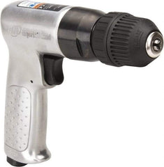 Ingersoll-Rand - 3/8" Keyless Chuck - Pistol Grip Handle, 2,000 RPM, 4 CFM, 0.5 hp, 90 psi - Americas Industrial Supply