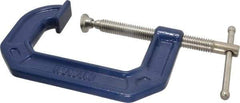 Irwin - Regular-Duty 3" Max Opening, 2-1/4" Throat Depth, Cast Iron Standard C-Clamp - 750 Lb Capacity, 0" Min Opening, Standard Throat Depth - Americas Industrial Supply