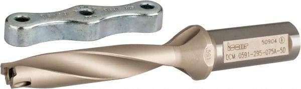Iscar - 0.591 to 5/8" Diam, 5xD, 2.95" Max Depth, 3/4" Shank Diam, Replaceable Tip Drill - IDI 0591-S.. Insert, 15 Seat Size, DCM Toolholder, Series ChamDrill - Americas Industrial Supply