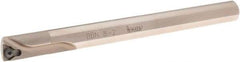 Iscar - 0.551" Min Bore Diam, 6" OAL, 1/2" Shank Diam, BBN Indexable Boring Bar - TPGB Insert, Screw Holding Method - Americas Industrial Supply