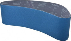 Norton - 6" Wide x 48" OAL, 60 Grit, Zirconia Alumina Abrasive Belt - Zirconia Alumina, Medium, Coated, Y Weighted Cloth Backing, Dry, Series R821 - Americas Industrial Supply