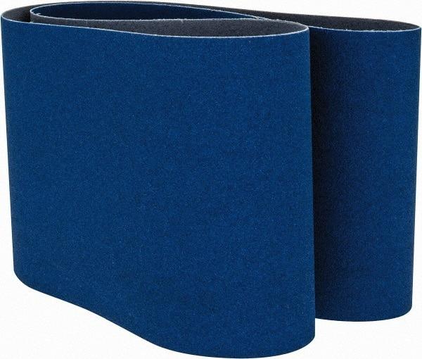 Norton - 6" Wide x 48" OAL, 80 Grit, Zirconia Alumina Abrasive Belt - Zirconia Alumina, Medium, Coated, Y Weighted Cloth Backing, Dry, Series R821 - Americas Industrial Supply