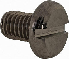 Value Collection - M8x1.25 Metric Coarse, 12mm Length Under Head Slotted Drive Machine Screw - Pan Head, Grade 18-8 & A2 Stainless Steel, Uncoated, Without Washer - Americas Industrial Supply