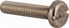 Value Collection - M8x1.25 Metric Coarse, 40mm Length Under Head Slotted Drive Machine Screw - Pan Head, Grade 18-8 & A2 Stainless Steel, Uncoated, Without Washer - Americas Industrial Supply