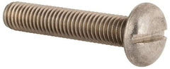 Value Collection - M10x1.50, 50mm Length Under Head Slotted Drive Machine Screw - Pan Head, Grade 18-8 & A2 Stainless Steel, Uncoated, Without Washer - Americas Industrial Supply