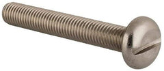 Value Collection - M10x1.50 Metric Coarse, 70mm Length Under Head Slotted Drive Machine Screw - Pan Head, Grade 18-8 & A2 Stainless Steel, Uncoated, Without Washer - Americas Industrial Supply