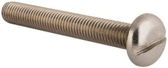 Value Collection - M10x1.50 Metric Coarse, 75mm Length Under Head Slotted Drive Machine Screw - Pan Head, Grade 18-8 & A2 Stainless Steel, Uncoated, Without Washer - Americas Industrial Supply