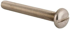 Value Collection - M10x1.50 Metric Coarse, 80mm Length Under Head Slotted Drive Machine Screw - Pan Head, Grade 18-8 & A2 Stainless Steel, Uncoated, Without Washer - Americas Industrial Supply
