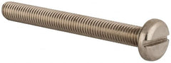 Value Collection - M10x1.50 Metric Coarse, 90mm Length Under Head Slotted Drive Machine Screw - Pan Head, Grade 18-8 & A2 Stainless Steel, Uncoated, Without Washer - Americas Industrial Supply