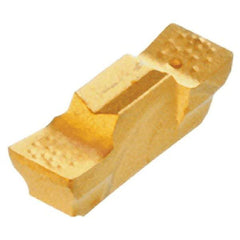 Iscar - 196010GEPI Grade IC528, 1.96mm Cutting Width Carbide Grooving Insert - 2.5mm Max Depth of Cut, Neutral, 0.1mm Corner Radius, TiCN/TiN Finish - Americas Industrial Supply