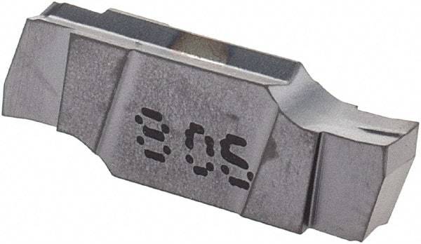 Iscar - 222015GIPI Grade IC908, 2.22mm Cutting Width Carbide Grooving Insert - 2.5mm Max Depth of Cut, Neutral, 0.15mm Corner Radius, TiAlN Finish - Americas Industrial Supply