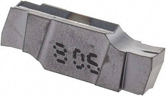 Iscar - 222015GIPI Grade IC908, 2.22mm Cutting Width Carbide Grooving Insert - 2.5mm Max Depth of Cut, Neutral, 0.15mm Corner Radius, TiAlN Finish - Americas Industrial Supply