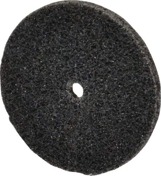 3M - 1-1/2" Diam, 1/8" Face Width, 1/8" Center Hole, Medium Grade, Silicon Carbide Deburring Wheel - Unitized, Hard Density 7 Grade, 30,100 RPM - Americas Industrial Supply