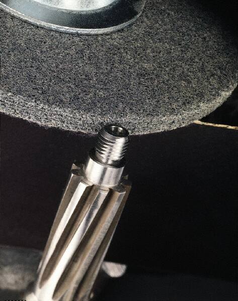 3M - 12" Diam, 3/4" Face Width, 1-1/4" Center Hole, Fine Grade, Silicon Carbide Deburring Wheel - Unitized, Soft Density 2 Grade, 2,600 RPM - Americas Industrial Supply