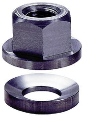 Spherical Flange Nuts; System of Measurement: Inch; Material: Stainless Steel; Thread Size (Inch): 3/8-16; Thread Size: 3/8-16 in; Height (Inch): 21/32; Material Grade: 416; Maximum Correction (Degrees): 3.00; Hex Size (Inch): 11/16