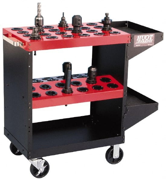Huot - 36 Tool Capacity, 50 Taper Size ToolScoot CNC Tool Cart - Americas Industrial Supply
