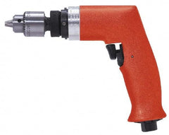 Dotco - 1/4" Keyed Chuck - Pistol Grip Handle, 5,200 RPM, 0.4 hp, 90 psi - Americas Industrial Supply