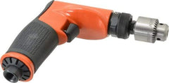 Dotco - 1/4" Keyed Chuck - Pistol Grip Handle, 3,200 RPM, 0.4 hp, 90 psi - Americas Industrial Supply