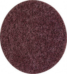 3M - 4-1/2" Coarse Grade Ceramic Deburring Disc - Quick Change Connection, Maroon, 13,300 Max RPM - Americas Industrial Supply
