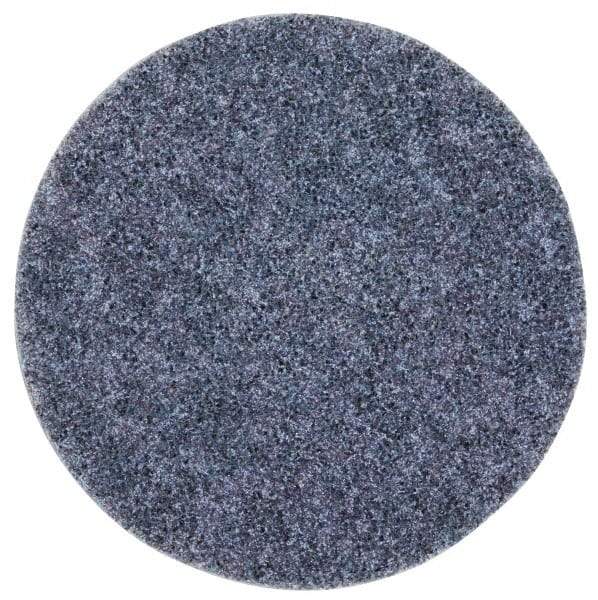 3M - 5" Coarse Grade Aluminum Oxide Deburring Disc - Hook & Loop Connection, Blue, 10,000 Max RPM - Americas Industrial Supply