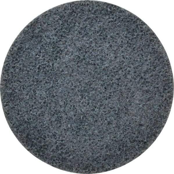 3M - 4-1/2" Coarse Grade Ceramic Deburring Disc - Quick Change Connection, Blue, 13,300 Max RPM - Americas Industrial Supply