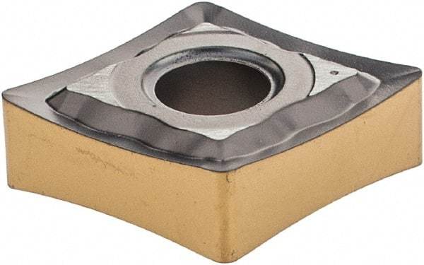 Iscar - CNMG432 PP Grade IC807 Carbide Turning Insert - TiAlN Finish, 80° Diamond, 1/2" Inscr Circle, 3/16" Thick, 1/32" Corner Radius - Americas Industrial Supply
