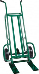 Valley Craft - 1,000 Lb Capacity 48" OAH Hand Truck - Dual Handle, Steel, Pneumatic Wheels - Americas Industrial Supply