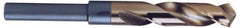 Chicago-Latrobe - 29/32" Drill, 118° Point, Cobalt Silver Deming & Reduced Shank Drill Bit - TiN Finish, 6" OAL, Straight Shank, 3-1/8" Flute Length, Right Hand Cut, Split Point, Spiral Flute, Regular Spiral - Americas Industrial Supply