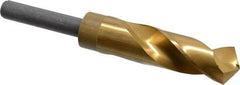 Chicago-Latrobe - 31/32" Drill, 118° Point, Cobalt Silver Deming & Reduced Shank Drill Bit - TiN Finish, 6" OAL, Straight Shank, 3-1/8" Flute Length, Right Hand Cut, Split Point, Spiral Flute, Regular Spiral - Americas Industrial Supply