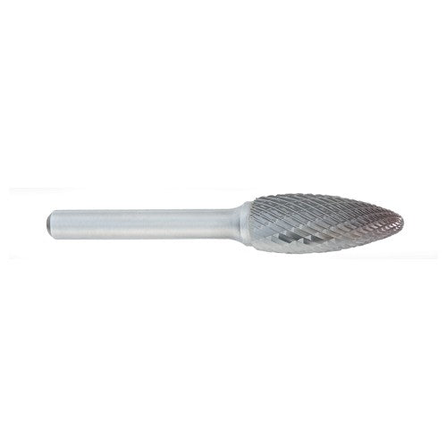 ‎SN-1 -6mm × 8mm LOC × 6mm Shank × 50mm OAL Inverted Taper Carbide Medium Tough Cut Burr - Americas Industrial Supply