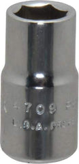 Proto - 5/8", 1/2" Drive, Standard Hand Socket - 6 Points, 7/8" OAL, Chrome Finish - Americas Industrial Supply