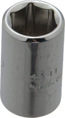 Proto - 11/32", 1/4" Drive, Standard Hand Socket - 6 Points, 7/8" OAL, Chrome Finish - Americas Industrial Supply