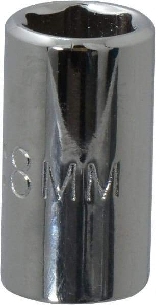 Proto - 1/4" Drive, Standard Hand Socket - 6 Points, 7/8" OAL, Chrome Vanadium, Chrome Finish - Americas Industrial Supply