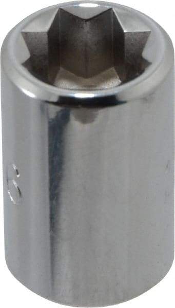 Proto - 5/16", 1/4" Drive, Standard Hand Socket - 8 Points, 7/8" OAL, Chrome Finish - Americas Industrial Supply