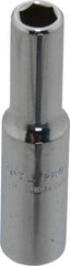 Proto - 3/4" Drive, Deep Hand Socket - 12 Points, 2" OAL, Chrome Finish - Americas Industrial Supply