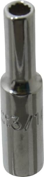 Proto - 1-1/2", 1/2" Drive, Deep Hand Socket - 12 Points, 2" OAL, Chrome Finish - Americas Industrial Supply