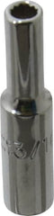 Proto - 1-1/2", 1/2" Drive, Deep Hand Socket - 12 Points, 2" OAL, Chrome Finish - Americas Industrial Supply