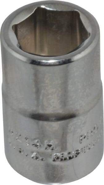 Proto - 7/16", 3/8" Drive, Standard Hand Socket - 6 Points, 1-3/32" OAL, Chrome Finish - Americas Industrial Supply