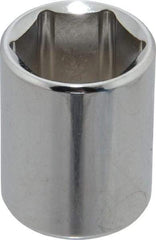 Proto - 3/8" Drive, Standard Hand Socket - 12 Points, 1-3/16" OAL, Chrome Finish - Americas Industrial Supply