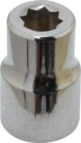 Proto - 1/4", 3/8" Drive, Standard Hand Socket - 8 Points, 1-5/64" OAL, Chrome Finish - Americas Industrial Supply