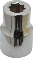 Proto - 1/4", 3/8" Drive, Standard Hand Socket - 8 Points, 1-5/64" OAL, Chrome Finish - Americas Industrial Supply