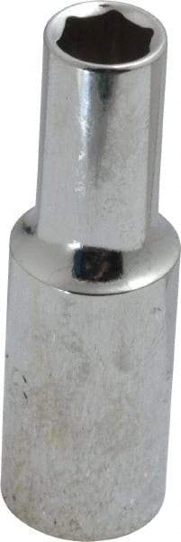 Proto - 5/16", 3/8" Drive, Deep Hand Socket - 6 Points, 2-1/8" OAL, Chrome Finish - Americas Industrial Supply