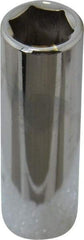 Proto - 3/8" Drive, Deep Hand Socket - 6 Points, 2-3/4" OAL, Chrome Finish - Americas Industrial Supply