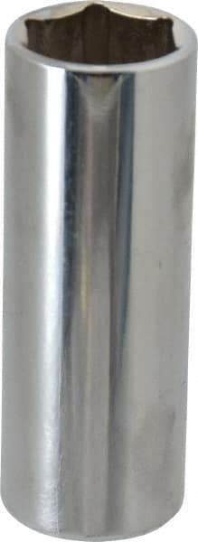 Proto - 3/8" Drive, Deep Hand Socket - 6 Points, 2-3/4" OAL, Chrome Finish - Americas Industrial Supply